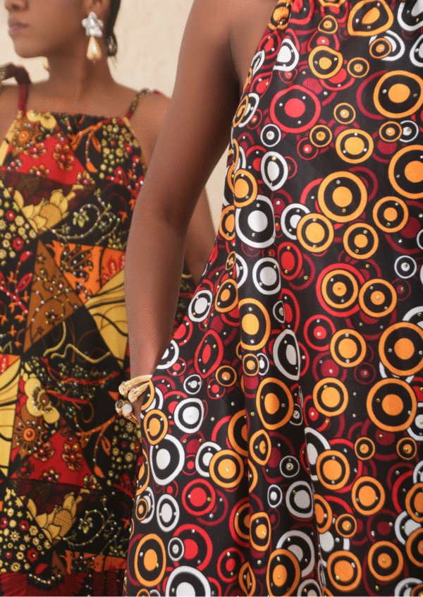 Ankara Bedazzled Shift Dress